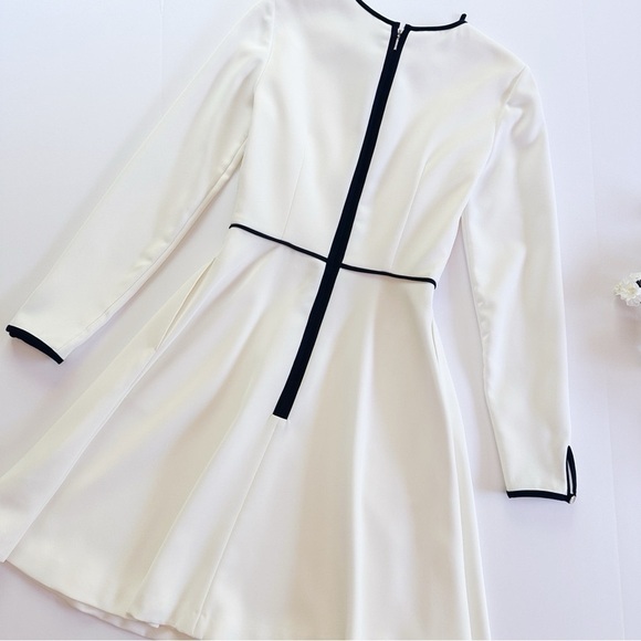 NEW Ted Baker Loozy Neck Tie Woven Skater Dress White - Picture 8 of 9